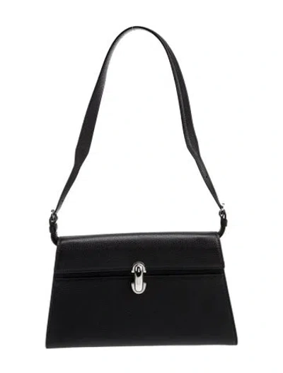 Pre-owned Savette Leather Symmetry In Black