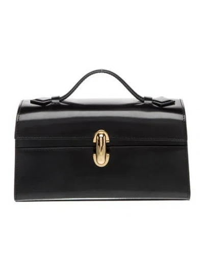 Pre-owned Savette Leather Symmetry In Black