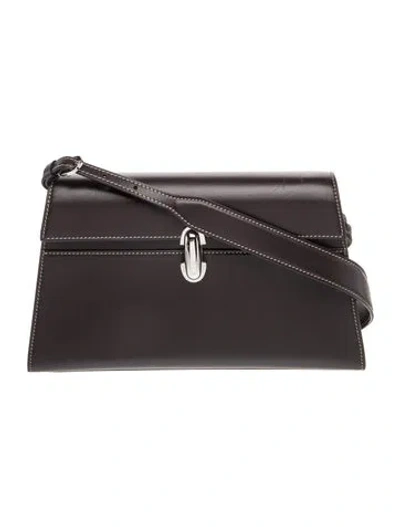 Pre-owned Savette Leather Symmetry In Brown