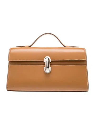 Pre-owned Savette Leather Symmetry In Brown