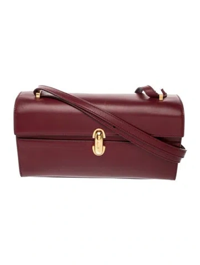 Pre-owned Savette Leather Symmetry In Burgundy