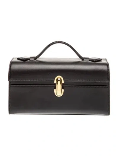Pre-owned Savette Leather Symmetry Pochette In Black