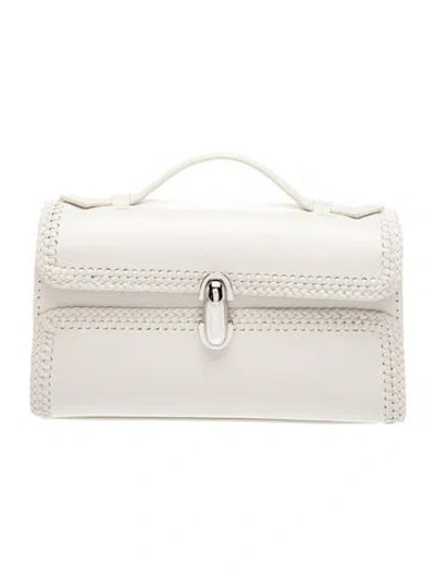 Pre-owned Savette Leather Symmetry Pochette In Neutrals