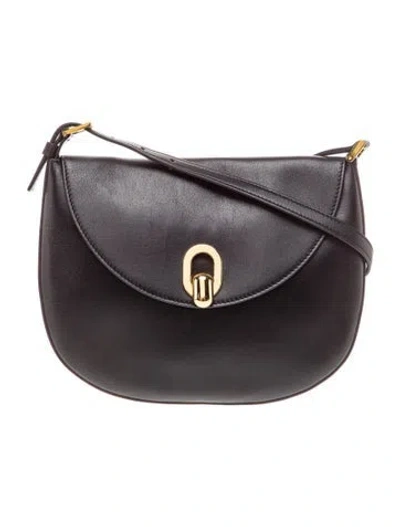 Pre-owned Savette Leather Tondo In Black