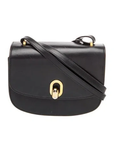 Pre-owned Savette Leather Tondo In Black