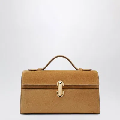 Savette Light Brown Suede Symmetry Pouch