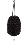 Savette Macrame Pouch Bag In Black