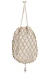 Savette Macrame Pouch Bag In Brown
