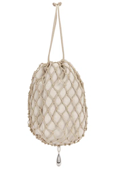 Savette Macrame Pouch Bag In Brown