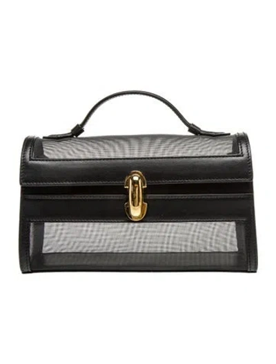 Pre-owned Savette Mesh Symmetry Pochette In Silver