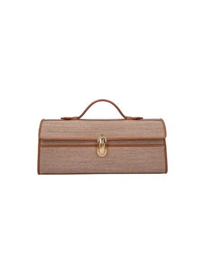 Savette Mini Calfskin Shoulder Bag In Brown