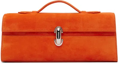 Savette Orange Slim Symmetry Pochette Bag