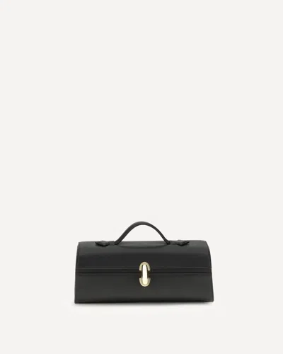 Savette Slim Symmetry Clutch Bag In Black