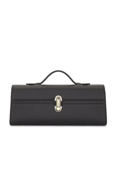 Savette Slim Symmetry Pochette Bag In Black