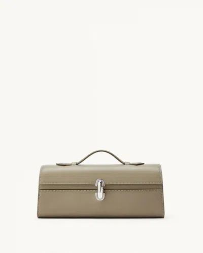 Savette Slim Symmetry Pochette Clay In Green