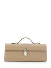 SAVETTE SAVETTE SLIM SYMMETRY POCHETTE IN SMOOTH CALF LEATHER