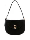 Savette Small Tondo Hobo In Suede Bag