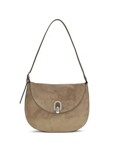 Savette Small Tondo Hobo Shoulder Bag In Brown