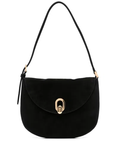 Savette Small Tondo Shoulder Bag In Black