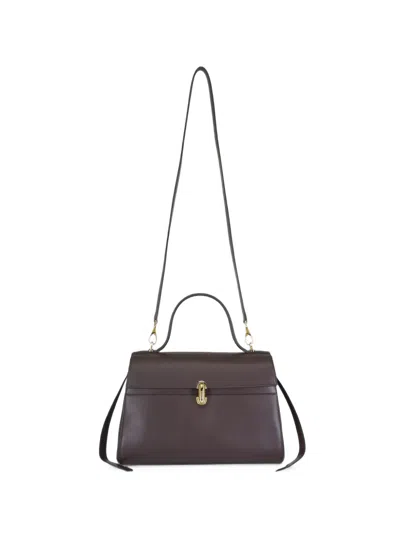 Savette Soft Symmetry Leather Tote Bag In Black