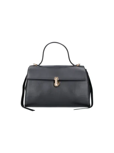Savette Structured Top Handle Bag In Black