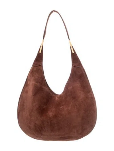 Pre-owned Savette Suede Florence In Brown