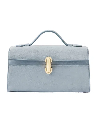 Savette Suede Tote In Blue