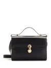 Savette Black Symmetry Pochette Leather Bag In Black