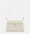 Savette Symmetry 19 Leather Shoulder Bag In White