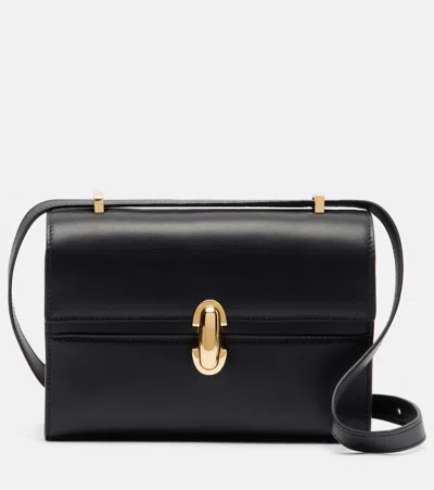 Savette Symmetry 19 Mini Leather Shoulder Bag In Black
