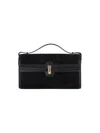 Savette Women Symmetry 26 In Suede With Smooth Calf Trim In Black