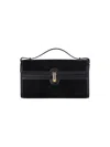 Savette Women Symmetry 26 In Suede With Smooth Calf Trim In Black