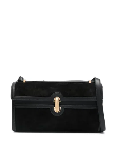 Savette Symmetry 26 In Suede With Smooth Calf Trim