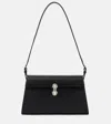 Savette Symmetry 26 Leather Shoulder Bag In Black