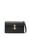 Savette Symmetry Mini Textured-leather Shoulder Bag In Black