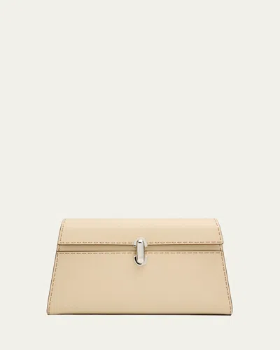 Savette Symmetry Leather Shoulder Bag In Neutral