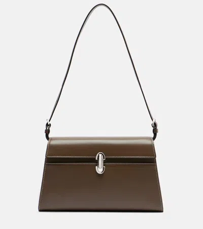 Savette Symmetry Leather Shoulder Bag In Green