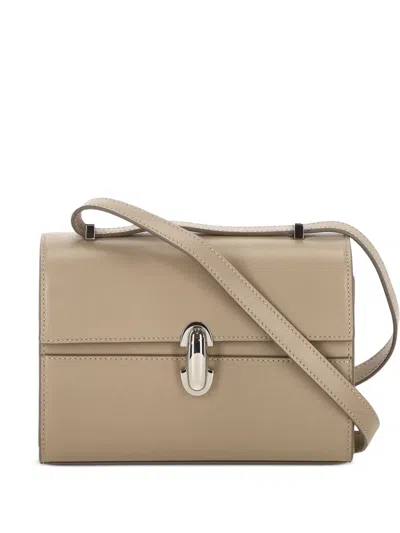 Savette Symmetry Leather Shoulder Bag In Neutral