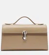 Savette Symmetry Leather Tote Bag In Beige