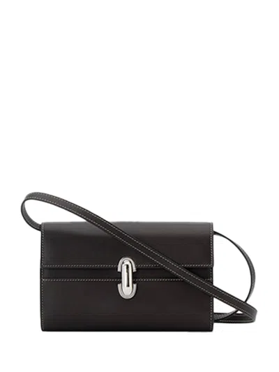 Savette Symmetry Mini Bag Leather Currant In Black