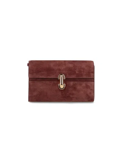 Savette Symmetry Mini Crossbody Bag In Brown