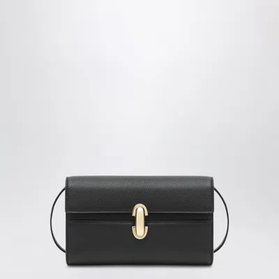 Savette Symmetry Mini Crossbody Bag In Black Leather
