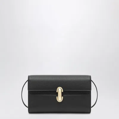 Savette Symmetry Mini Crossbody Bag In Black Leather