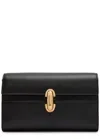 Savette Symmetry Mini Textured-leather Shoulder Bag In Black