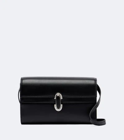 Savette Symmetry Mini Leather Shoulder Bag In Schwarz