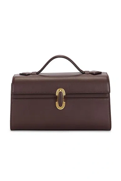 Savette Symmetry Pochette Bag In Coffee