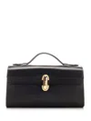 Savette Black Symmetry Pochette Leather Bag In Black