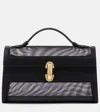 Savette Symmetry Pochette Mesh Tote Bag In Black