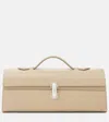SAVETTE SYMMETRY POCHETTE SLIM LEATHER TOTE BAG