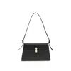 Savette Symmetry Leather Shoulder Bag In Black